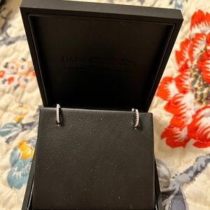 Dana Rebecca Designs White Gold Diamond Huggies